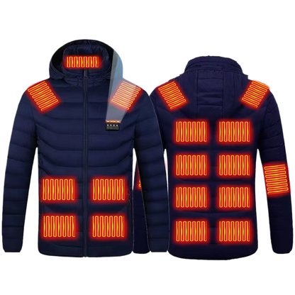 Electric Heating Winter Jacket with Adjustable Temperature Control