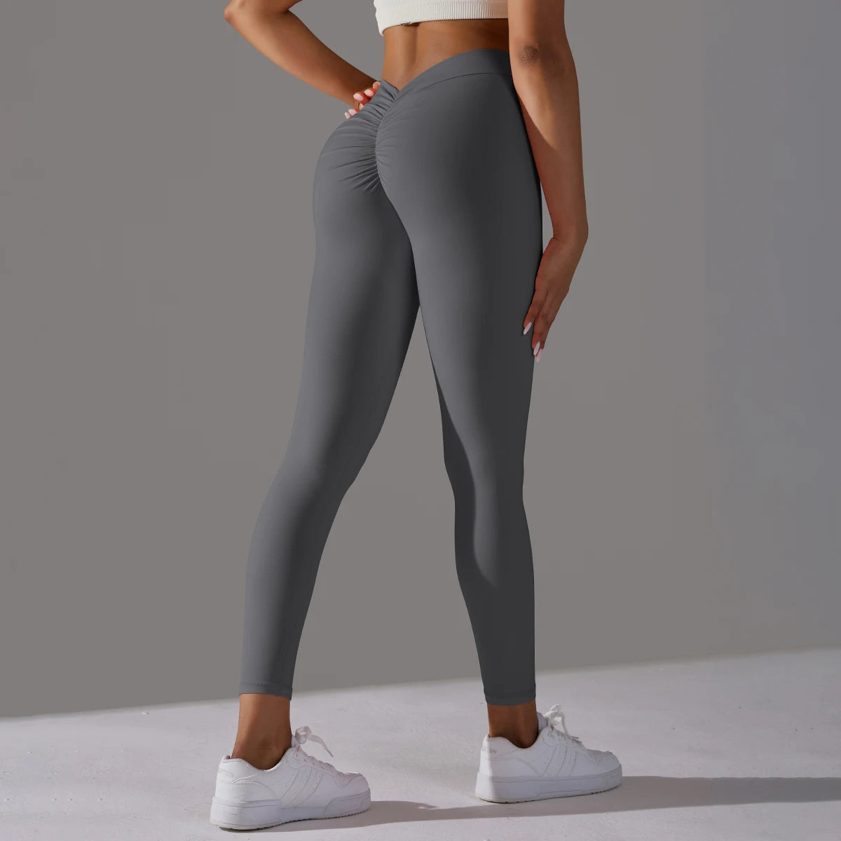 Scrunch Butt Gym Leggings Sexy V Waist Push up Leggings Women Fiteness Leggings Naked Feeling Yoga Pants Workout Tights Leggings
