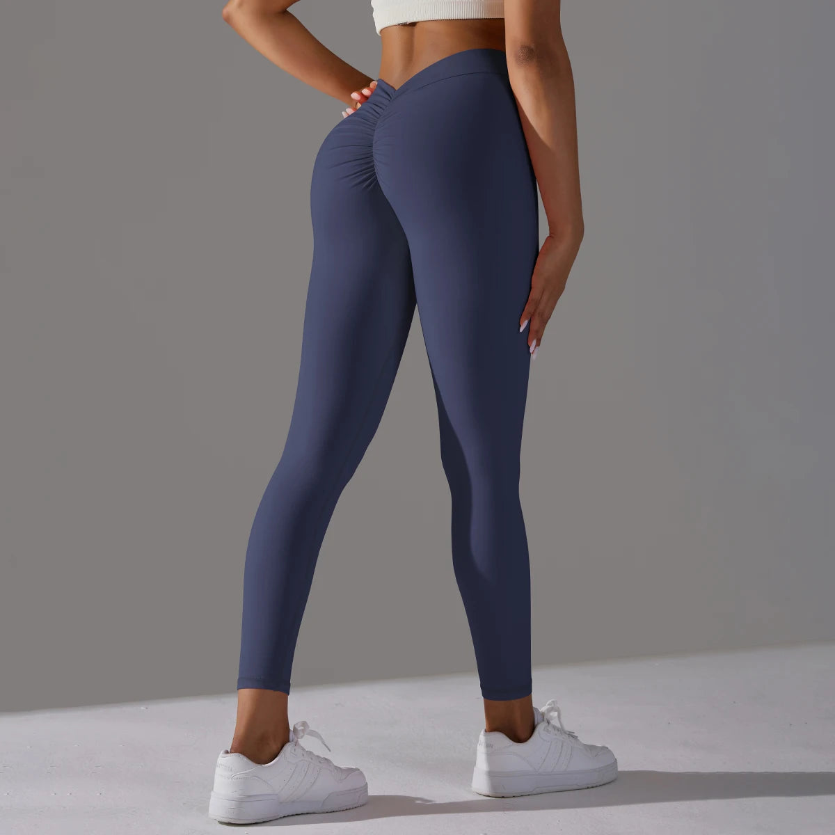 Scrunch Butt Gym Leggings Sexy V Waist Push up Leggings Women Fiteness Leggings Naked Feeling Yoga Pants Workout Tights Leggings