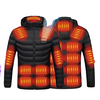 Electric Heating Winter Jacket with Adjustable Temperature Control