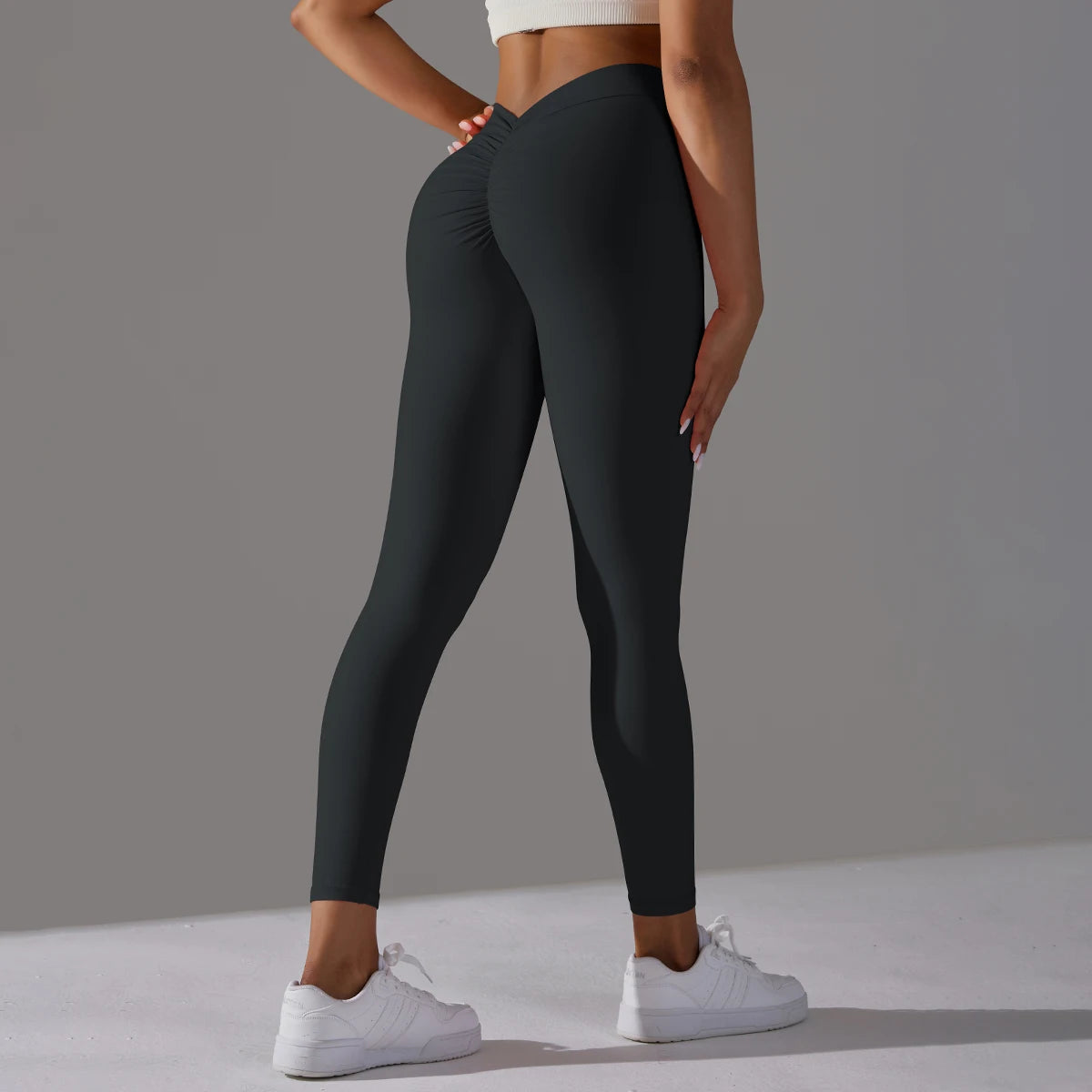 Scrunch Butt Gym Leggings Sexy V Waist Push up Leggings Women Fiteness Leggings Naked Feeling Yoga Pants Workout Tights Leggings
