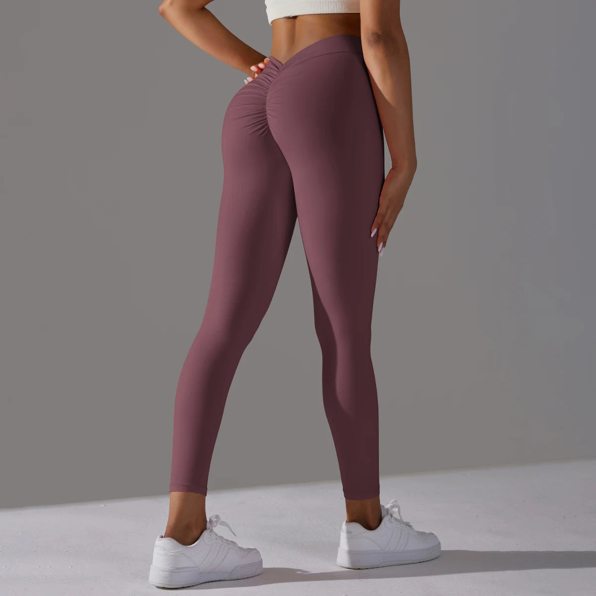 Scrunch Butt Gym Leggings Sexy V Waist Push up Leggings Women Fiteness Leggings Naked Feeling Yoga Pants Workout Tights Leggings