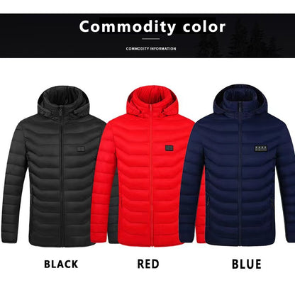 Electric Heating Winter Jacket with Adjustable Temperature Control